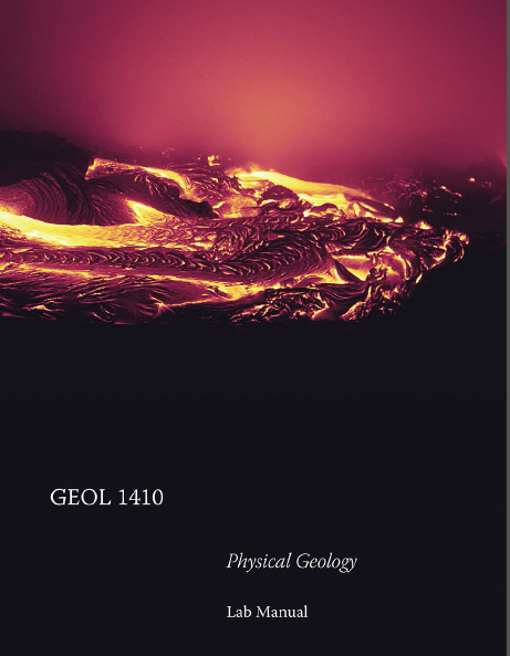 GEOL 1410 Physical Geology Lab Manual  - Orginal Pdf